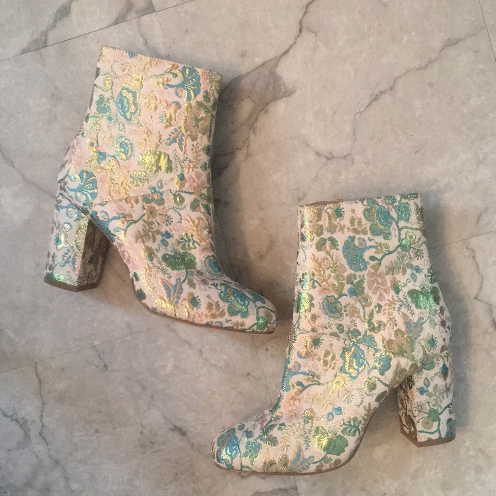 Brocade Urban Outfitters Ankle Boot